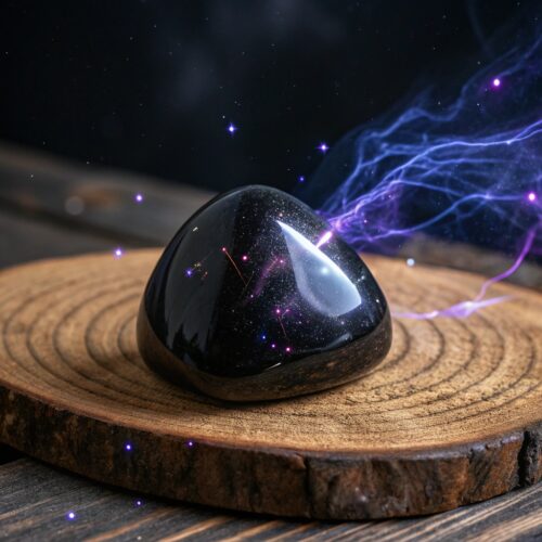 siyah doğal taş enerji